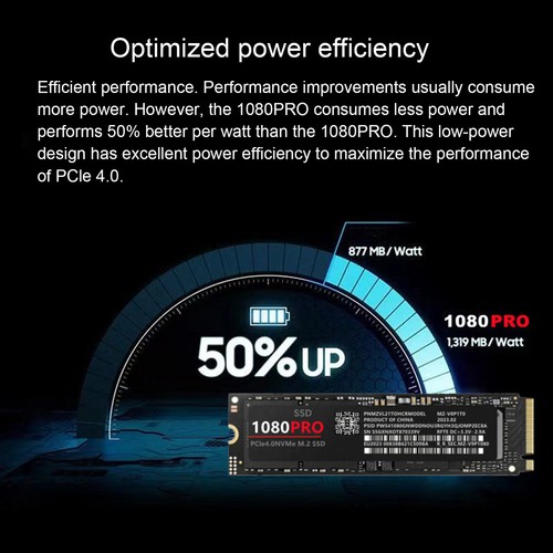 2024 Nowy wewnętrzny 1080 PRO SSD 1/2/4TB PCle 4.0 M.2 2280 NVMe SSD NOWY - Zdjęcie 7 z 15