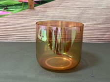 Cosmic Sound Bowl Colored C Adrenal Chakra Quartz Crystal Singing Bowl 7"