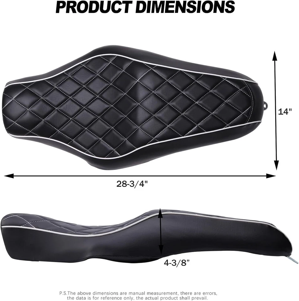 For Harley Sportster 1200 XL1200T Custom Iron XL883 Driver Passenger Two-Up Seat - Imagem 4 de 4