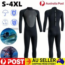 3MM Wetsuit Full Bodysuit Diving Swimming Surfing Snorkeling Warm Men Women AU
