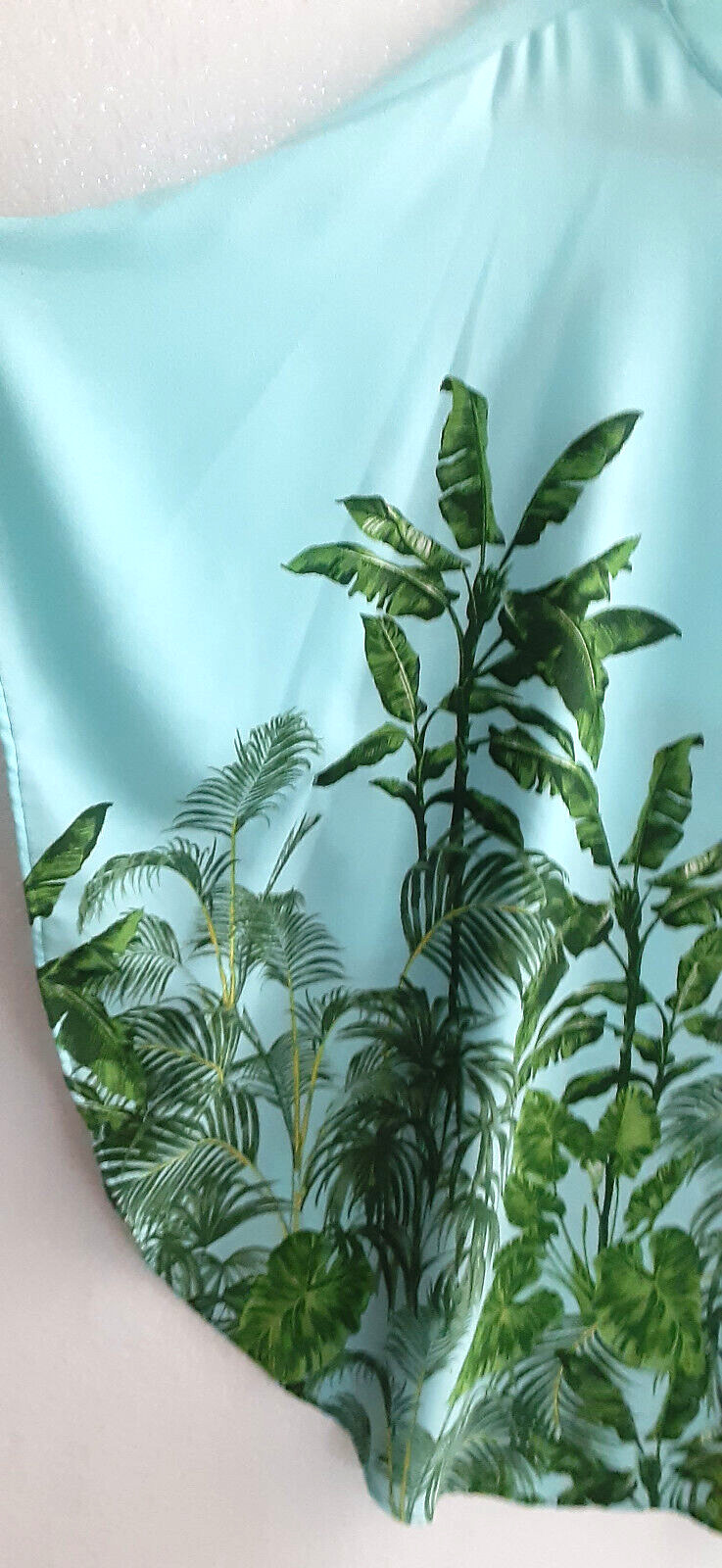 Ruby Rd Paradise Palms Tunic Aqua Pullover Blouse… - image 7