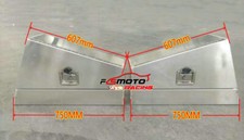 75×44×25cm Pair Storage Aluminum Tool Box Chequer Van Truck Pick up 30"x18"x10"