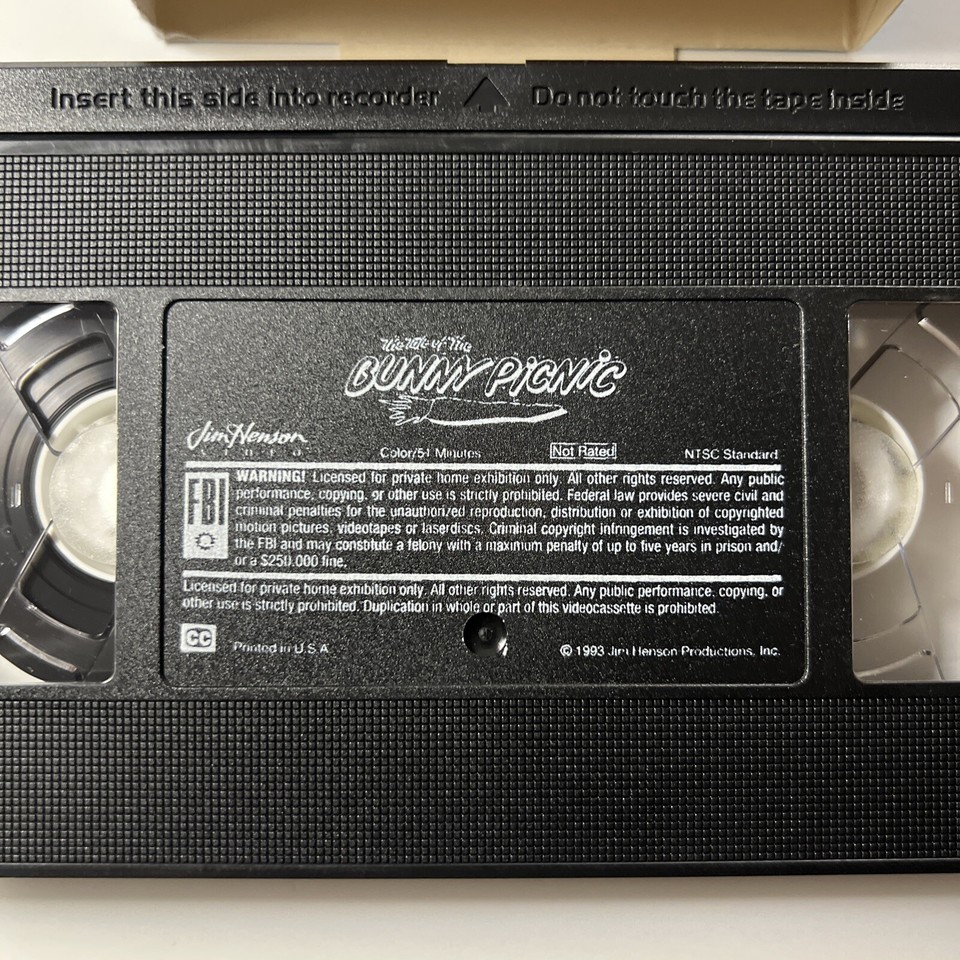 The Tale Of Bunny Picnic Jim Henson Videos VHS HTF 1993 eBay