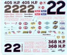 Powerslide 251 22 Packerstephens Pontiac 1961 Fireball Roberts 125 Decal