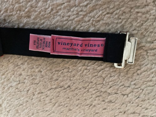 Vineyard Vines Pink Palm Tree Print Silk Cummerbund New - Picture 3 of 4