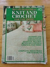 Vintage Crochet  Knitting Pattern Book Bedspread Tablecloth Doily Pillows Rug