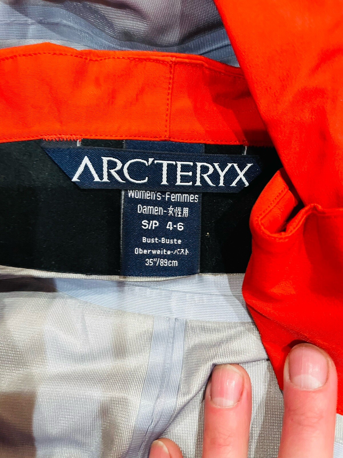 ARC'TERYX Giacca rossa ARCTERYX donna S Gortex Pro Recco Sidewinder