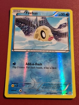 Pokemon Black & White Dragons Exalted Feebas 27/124 Reverse Holo Karte TCG