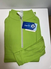 The Tailored Sportsman Icefil Long Sleeve Riding Shirt Apple Green/ Silver XS 
