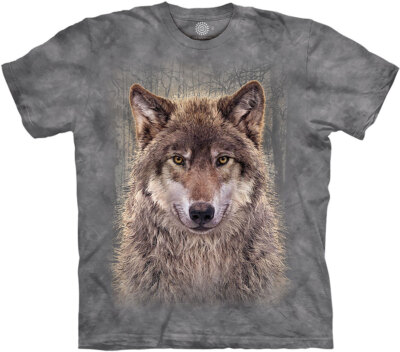 The Mountain T-Shirt Grey Wolf Forest