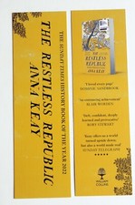 Bookmarks x 2 - The Restless Republic  Anna Keay -  Book Not Included