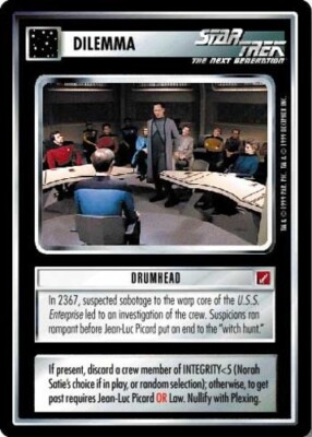 Star Trek: Drumhead [Ungraded] Blaze of Glory STCCG Decipher 1E