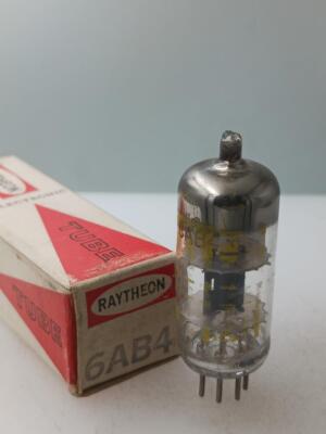 Raytheon Japan 6AB4 NOS NIB 5200gm Grey Plate Halo Getter Serious Tubes S726