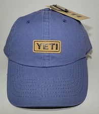 YETI Leather Badge LB Hat - Offshore Washed Blue Limited edition. New w/ tags.