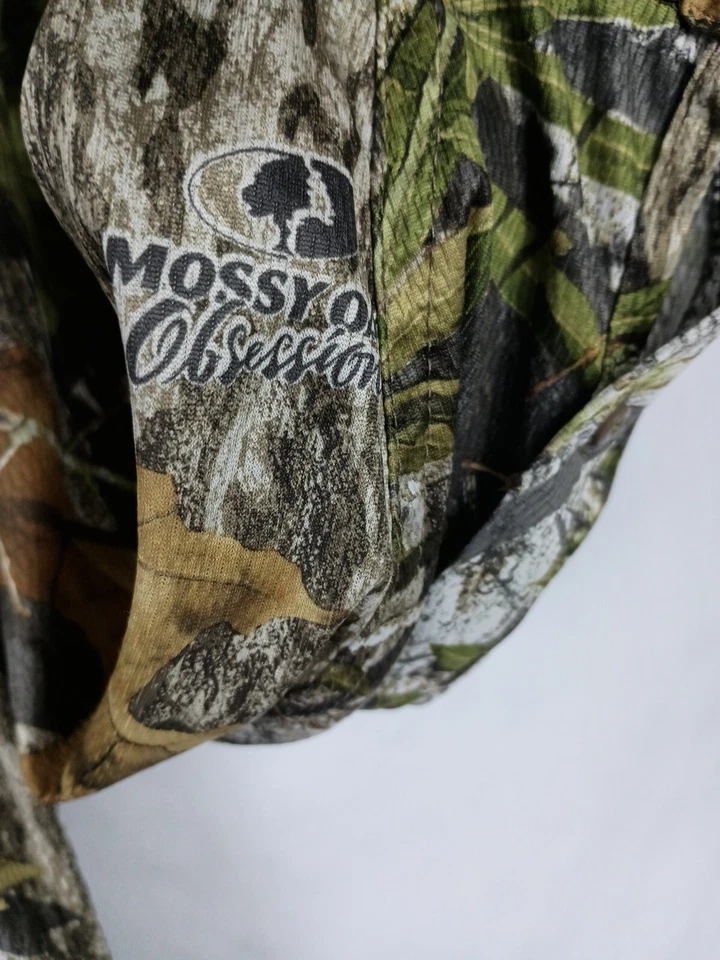 REDHEAD Silent Hide MOSSY OAK Camo Button Up Shirt Bass Pro Shops Large - Image 2 of 4