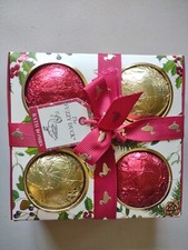 The Fuzzy Duck, Bath Bombs, 4pcs, Red And Gold, Balyis Harding England