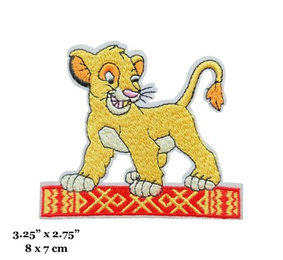 The Lion King Simba Character Figure Embroidered Iron On Patch