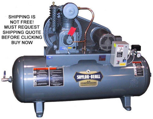 NEW Saylor Beall Horizontal 5 HP Horse Power 80 Gallon Indus