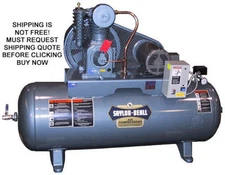 NEW Saylor Beall Horizontal 5 HP Horse Power 80 Gallon Industrial Air Compressor