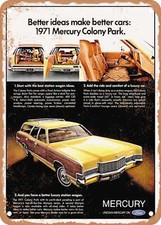 Metal Sign - 1971 Mercury Colony Park Vintage Ad