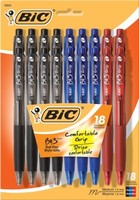Bic Bu3 Grip Ball Pen, Medium Point (1.0 Mm), Assorted, 18-count on sale Bic Bu3 Grip Ball Pen, Medium Point (1.0 Mm), Assorted, 18-count on sale