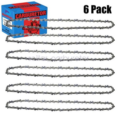 6Pcs For Stihl MS170 MS180 MS171 MS181 16'' Chainsaw Chain 3/8'' .043 Gauge 55 DL