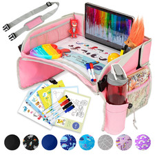 Kids Travel Tray for Car - Car Seat Tray for Kids Travel, Road Trip Essentials,