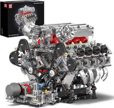 10219 V8 Engine Model Kit - Build Your Own Supercar Model Engine, STEM Engineeri
