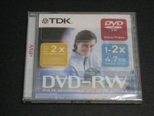 Tdk DVD-rw 1-2X 4.7gb Single Side Dara/video