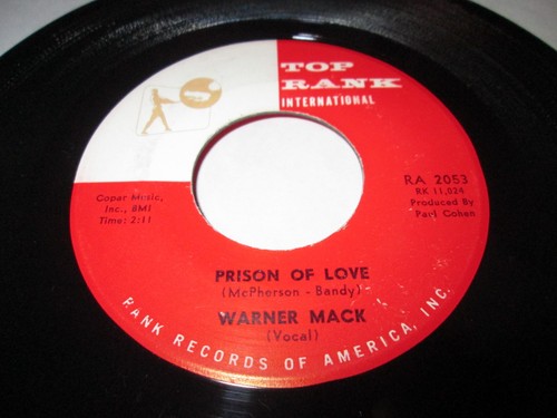 WARNER MACK I'LL RUN BACK TO YOU 45 7" NM US TOP RANK VINYL LISTEN COUNTRY - Picture 2 of 2