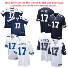 YOUTH Brandon #17 Aubrey Navy Alternate/Navy/White Embroidered Jersey