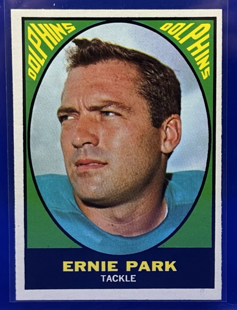 1967 Topps Football #83 Ernie Park - Miami Dolphins
