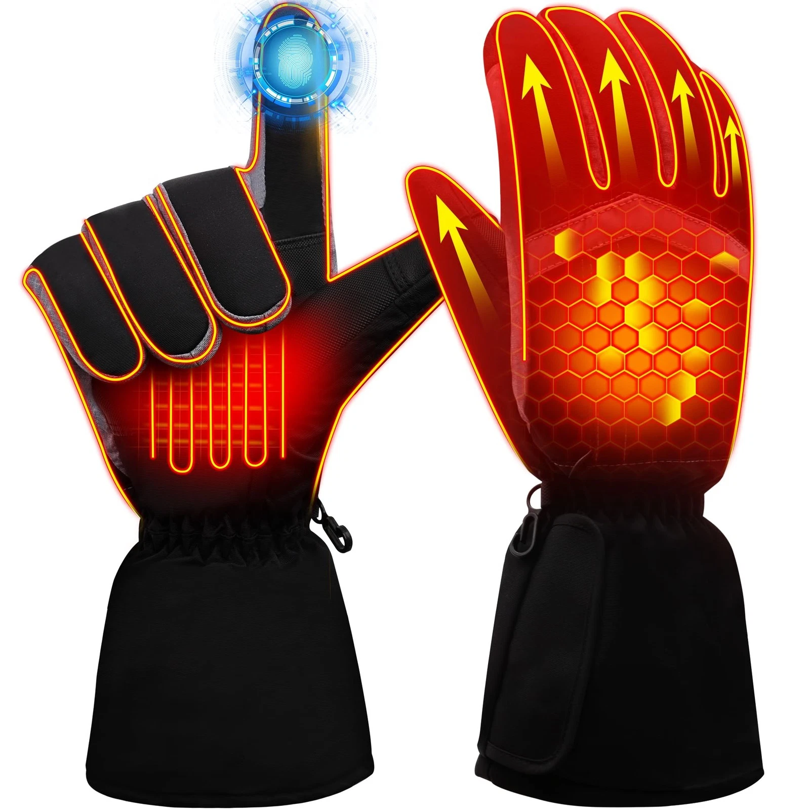 USB Heated Gloves for Touchscreen Waterproof Heated for Raynauds Arthrithis H...