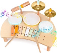 Set Di Batterie per Bambini - Strumenti Musicali per Bambini Da 1 a 3 Anni MD024