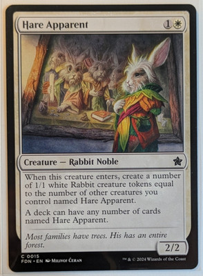 MTG - Foundations -Hare Apparent - Englisch Near Mint