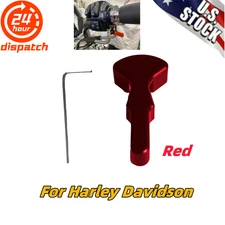 US For Harley Davidson Throttle Lock Cruise Control Lever Red Aluminium
