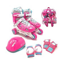 Chicago Inline Training Roller Skates with Protective Gear for Kids... Fast Ship