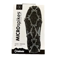 Kahtoola MICROspikes -snow, ice, trail hiking crampons Size Medium Black - NEW