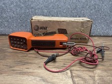 AT T Craft Test Set Phone Telecom Lineman's Handset Orange Working Model 1015 CV