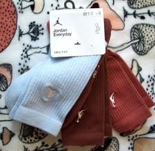 3 Pairs NIKE JORDAN JUMPMAN EVERYDAY MEN'S/WOMEN'S DRI-FIT CREW SOCKS Large 8-12