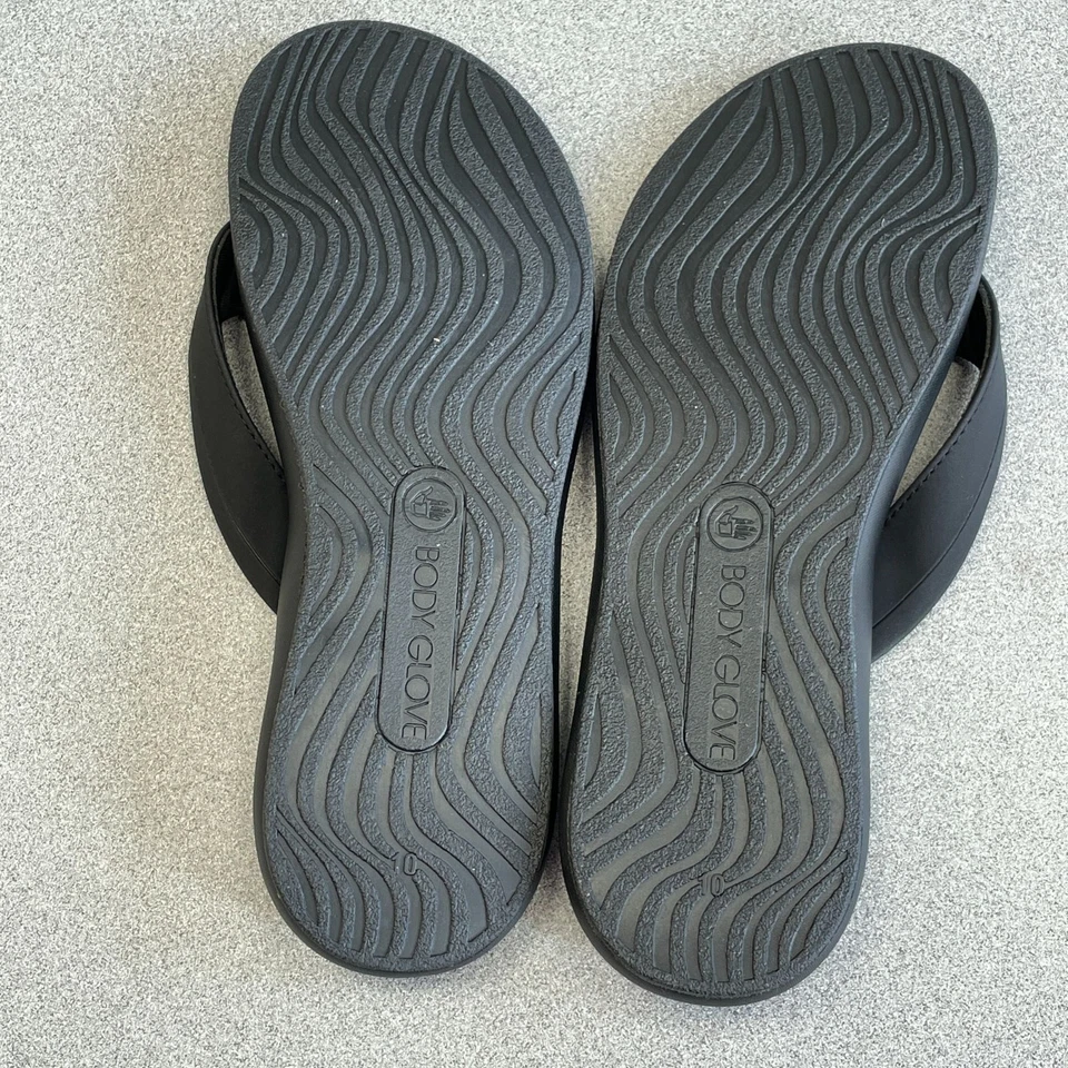 NWOB Body Glove Women's US 10 Flip Flops Thong  Black Sandals - Image 4 of 4