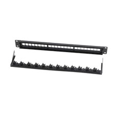 24/48 Port 19 inch Blank Keystone Patch Panel With Blank Keystone Jack Inserts