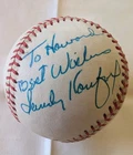 Sandy Koufax Autographed Texas League Black Printed Baseball