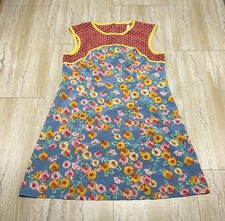 Uncle Frank Juniors Size L Sleeveless Floral Print Dress Thin Lightweight