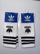 Adidas Socken 2 Paar Schwarz Weiß Lang Grö�...
