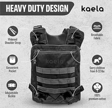 Kaela Tactical Baby Carrier Black Adjustable Straps