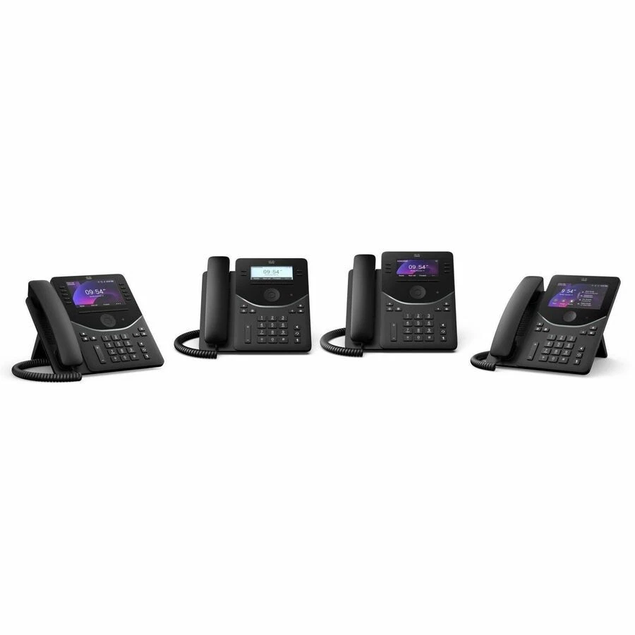 Cisco 9841 IP Phone - Corded - Corded - Desktop, Wall Mountable - Carbon Black - Image 2 of 3