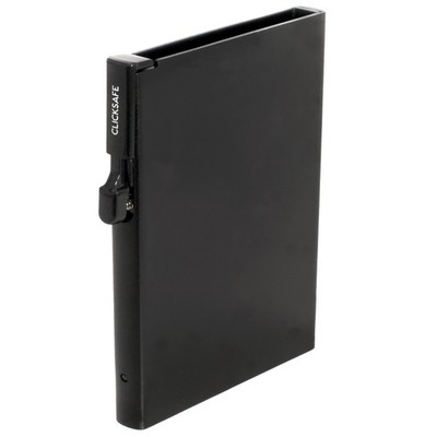Clicksafe TRESOR Kartenhalter Kartenetui schwarz Aluminium  955000