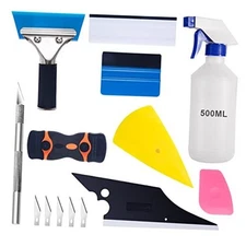 Luxiv Car Window Tint Application Tools Kit, 9 Pcs Vehicle Glass Protective 