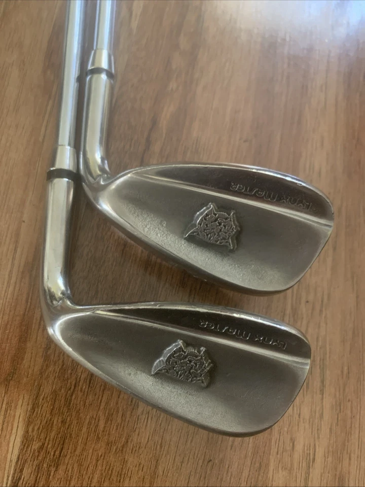 Vtg Lynx Master Model Iron Set 3, 4, 6, 7, 8, 9, PW, SW Clubs *Missing 5 Iron - Image 3 of 4